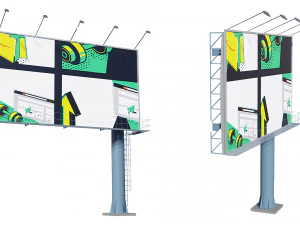 cartellone pubblicitario Modello 3D