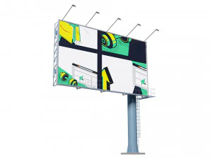 광고 게시판 3D 모델