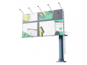 광고 게시판 3D 모델