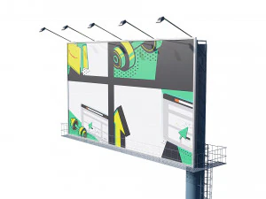 광고 게시판 3D 모델