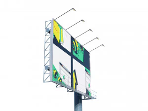 광고 게시판 3D 모델