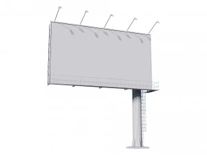광고 게시판 3D 모델