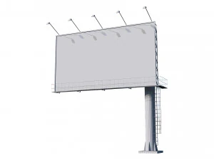 광고 게시판 3D 모델