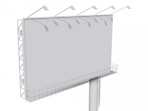 광고 게시판 3D 모델
