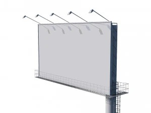 광고 게시판 3D 모델