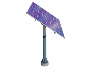 solar panel 3D 模型