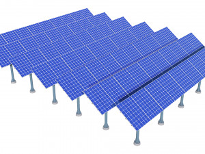 solar panel 3D 模型