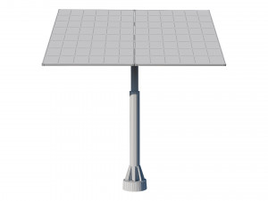 solar panel 3D 模型