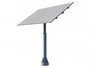 solar panel 3D 模型