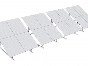 solar panel 3D 模型