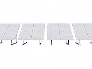 solar panel 3D 模型
