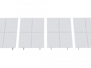 solar panel 3D 模型