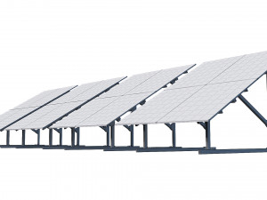 solar panel 3D 模型