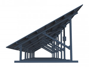 solar panel 3D 模型