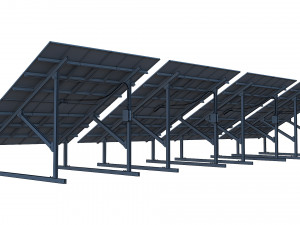 solar panel 3D 模型