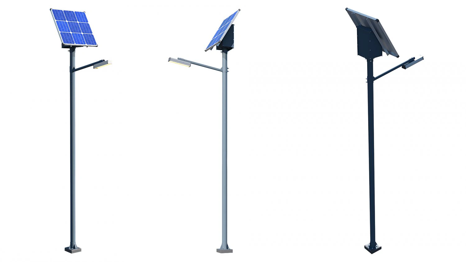 solar street lamp 3D Model .c4d .max .obj .3ds .fbx .stl .blend 