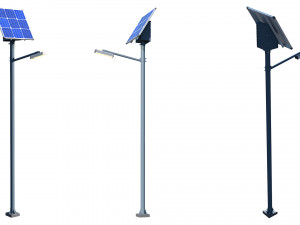 solar street lamp 3D Model