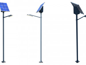 solar street lamp Modelo 3D