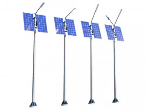 solar street lamp pack 3D Model