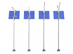 solar street lamp pack Modelo 3D
