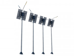 solar street lamp pack Modelo 3D