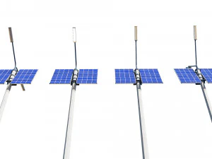 solar street lamp pack 3D Model