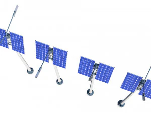 solar street lamp pack 3D Model