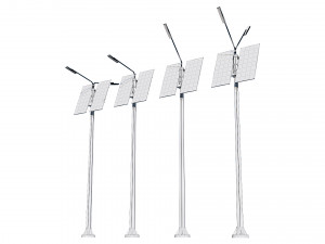 solar street lamp pack Modelo 3D