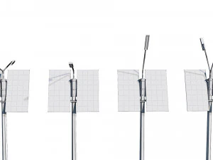 solar street lamp pack 3D Model