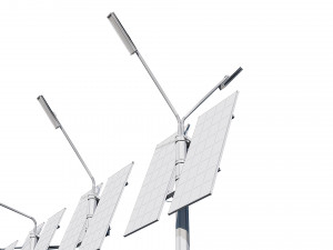 solar street lamp pack Modelo 3D