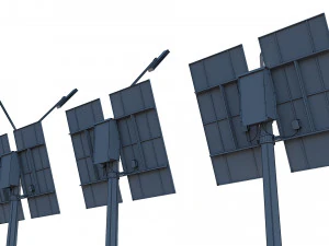 solar street lamp pack 3D Model