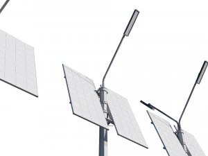 solar street lamp pack 3D Model
