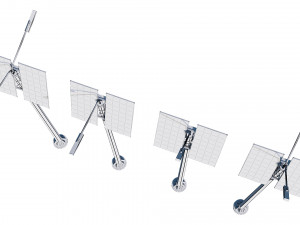 solar street lamp pack Modelo 3D
