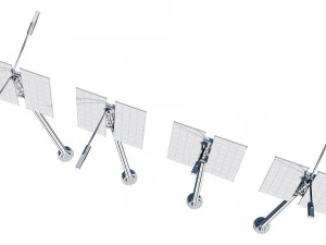solar street lamp pack 3D Model