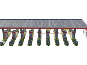 highway toll booth 3D Model