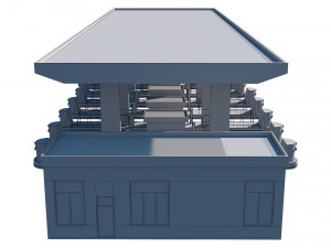 highway toll booth 3D मॉडल