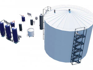 oil refinery asset pack 3D Model