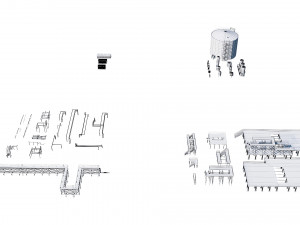 oil refinery asset pack 3D Модель