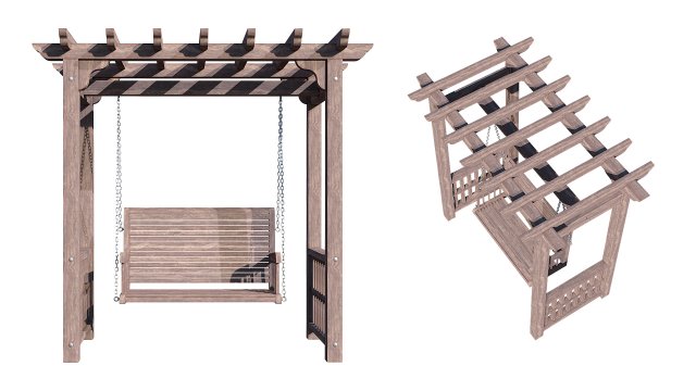 arbor with swing Modelo 3D .c4d .max .obj .3ds .fbx .stl .blend 
