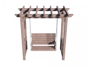 arbor with swing 3D Model