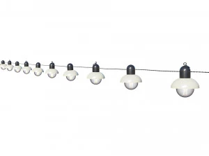 string lights edison lamps 3D Model
