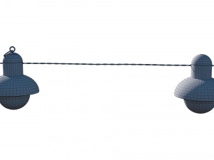 string lights edison lamps 3D Model