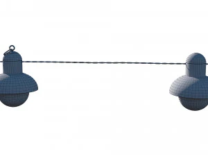 string lights edison lamps 3D Model