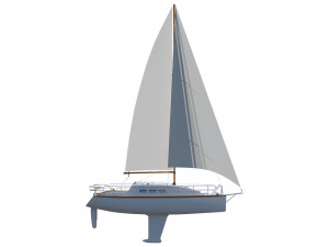 sailing yacht 3D Model