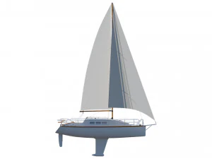 sailing yacht 3D Model