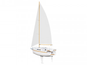 sailing yacht 3D Model