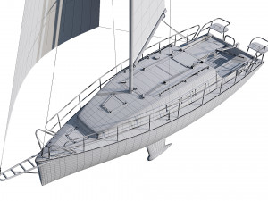 sailing yacht 3D Model