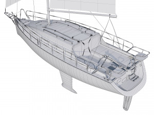 sailing yacht 3D Model