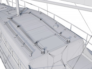 sailing yacht 3D Model
