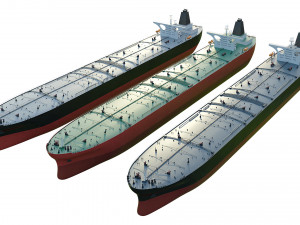 oil tanker ships collection 3D 모델